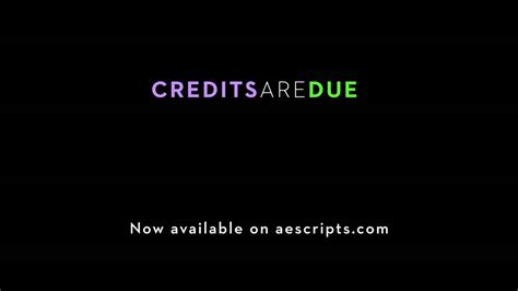 Aescripts Credits Roller 1.2.1